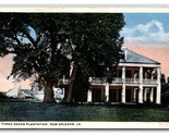 Three Oaks Plantation New Orleans Louisiana LA WB Postcard Y8 - $3.91