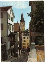 Switzerland Postcard Zurich Pflazgasse &amp; St Peter - £2.33 GBP