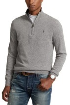 Polo Ralph Lauren Men&#39;s Washable Cashmere Sweater Fawn Grey Heather-Medium - £117.94 GBP