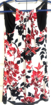White House Black Market 6 Womens Sleeveless Red White Floral Dress - $34.50 CAD