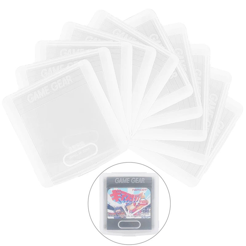 6pcs/Lot Single Game Storage Box Case for Sega Game Gear Cart GG Clear - £14.64 GBP