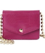 Wallet Faux Leather Clutch Pink Womens Credit Card NO BO Micro chain bag... - €5,81 EUR