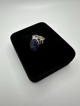 Vintage Sterling Silver Sodalite Signed CD Southwestern Ring Size 7.25 - $39.60