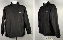 QT QuiktTrip Quarter Zip Sport Pullover Mens Medium Polyester Black - $31.14