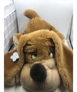 Vintage Russ Berrie &amp; Co. Plush Dog Samuel  Laying Down. Approximately 1... - £14.09 GBP