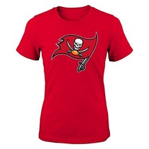Equipo Apparel Niña Tampa Bay Bucaneros Logo Manga Corta Camiseta, Rojo, XL 16 - £10.35 GBP
