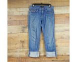 Banana Republic Jeans Womens Size 4 Sewn Cuff Blue Denim TU21 - £7.34 GBP