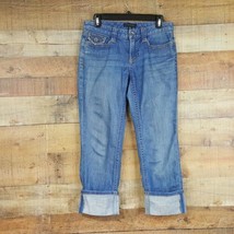 Banana Republic Jeans Womens Size 4 Sewn Cuff Blue Denim TU21 - $9.40