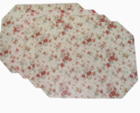 Waverly Vintage Rose Floral Red Multi Norfolk Fairhaven 4-PC Placemat Se... - £36.14 GBP