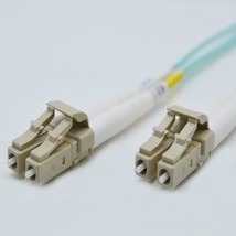 FiberCablesDirect - 15M OM4 LC LC Fiber Patch Cable | 100Gb Duplex 50/125 LC to - £21.58 GBP