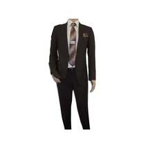 Men Suit BERLUSCONI Turkey 100% Italian Wool Super 180's #Ber30 Brown/Burgundy image 4
