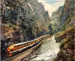The Royal Gorge of the Arkansas River Rio Grande CO Postcard PC8 - $4.99
