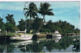 Florida Postcard Fort Lauderdale Sailboats - £2.33 GBP