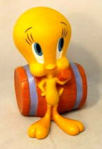 Tweety Bird Coin Bank Looney Tunes 1997 Warner Brothers Vinyl Toy Vintage Euc - £40.84 GBP