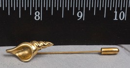 Vintage Gold Tone Seashell Hat Scarf Pin jds - $19.79