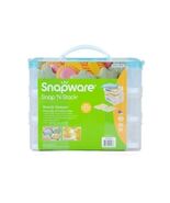 Snapware &quot;Snap &#39;N Stack&quot; Snack Keeper/ Carrier 3 Tiers Plus 2 Bonus Egg ... - $29.98