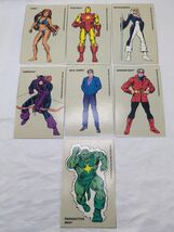 (7) TSR Marvel Super Heroes Avengers Archives Character Cards Only - $21.25 CAD