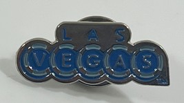 Las Vegas Silver Toned Blue Lapel Pin - $8.41