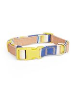 YOULY The Artist Yellow/Navy Stripe Dog Collar, Small. By Youly - $11.87