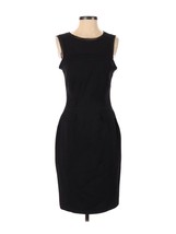 Dsqaured2 Dress Womens Size 42 Black All Season Wool Stretch LBD Sheath Keyhole - £38.63 GBP