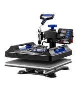 VEVOR 8 in 1 Heat Press Machine 15x15 in 30oz Tumbler Press T-Shirts Bla... - $406.87 CAD