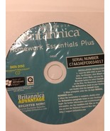 Encyclopedia Britannica Homework Essentials Plus CD-Data Disc-Win/Mac-04... - £30.93 GBP