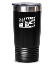 20 oz Tumbler Stainless Steel Insulated Funny Firetrucks Firefigther  - £24.05 GBP