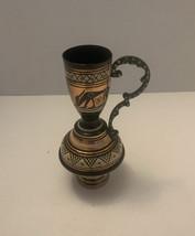 Hand Made in Greece beautiful 5” tall&quot; vase! - $14.99