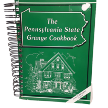 Pennsylvania State Grange Cookbook Green Cover Wire Bound Vintage Grange Members - £11.65 GBP