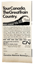 1969 Canadian National Railway Railroad Tour Advertisement Travel Vintag... - $370.74 MXN 1969 Canadian National Railway Railroad Tour Advertisement Travel Vintag... - $370.74 MXN