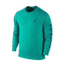 Jordan Mens Vii Pocket Crewneck Sweatshirt,Aqua Blue,XX-Large - £134.90 GBP