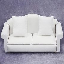 AirAds Dollhouse 1:12 Scale Dollhouse Miniatures Sofas Solid White (1 Single Sof - £6.01 GBP+