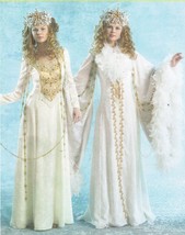 Misses Medieval Snow Ice Queen Fairy Cosplay Wedding Costume Sew Pattern 6-12 - £14.93 GBP