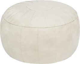 Thgonwid Unstuffed Handmade Moroccan Round Pouf Foot Stool Ottoman Seat Faux - £34.61 GBP