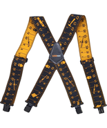 Mens Tape Measure Suspenders, 2 Inch Wide Adjustable Work Suspenders for... - €19,89 EUR