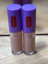 X2 Mini Clinique Pop Splash Lip Gloss + Hydration Coconut Pop 1.5ML Ea New - £11.00 GBP
