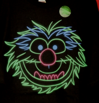 Disney The Muppets Animal Neon Glow in Dark Adult 3XL Shirt Muppets Stud... - €43,35 EUR