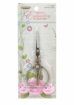Sullivans 4 Inch Pewter Teardrop Handle Heirloom Embroidery Scissors 38208 - $22.46