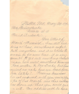 1896 Handwritten Letter John C Howe 2 J. E. Bonebreak Mine Co Weston Mis... - £29.03 GBP
