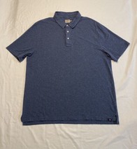 Faherty Movement Short Sleeve Polo Shirt Navy Blue Men’s XXL Stretchy - $19.35
