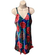 Vintage NIGHTGOWN Slip DRESS Floral Medium Kathryn - $26.97 CAD