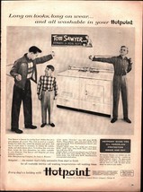 1956 Hotpoint Vintage Print Ad Laundry Home Washer Dryer Tom Sawyer b3 - £19.16 GBP