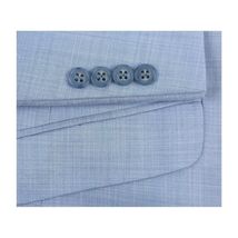 Men RENOIR suit Solid 2 Button Business Formal All Purpose Slim Fit 203-9 Blue image 5