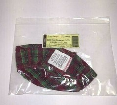 Longaberger 2010 Tree Trimming Little Falling Snow Liner New Holiday Plaid   - £10.08 GBP