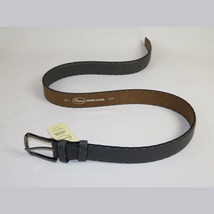 Men Genuine Leather Belt PIERO ROSSI Turkey Soft Full Grain Hand Stitch 301 Gray image 6