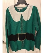 Elf Sweater  Ugly Christmas Sweater by Jolly Sweaters Unisex Size Medium... - $18.50