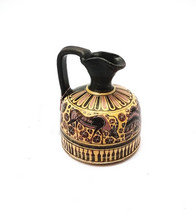 Small Greek Vase , Corinthian OINOCHOE with  deers and Siren , Replica f... - $69.00