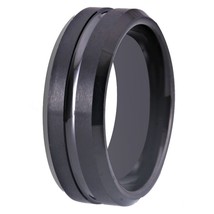 Men&#39;s Tungsten Carbide Wedding Engagement Ring for Woman Girls Anniversary Ring  - £28.79 GBP