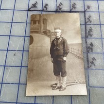 WWI RPPC Handsome Young Sailor Real Photo By W.H. Mowrey Newport RI - £17.74 GBP