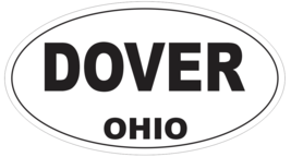 Dover Ohio Oval Bumper Sticker or Helmet Sticker D6078 - £1.08 GBP+